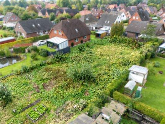 Blick auf das Grundstück