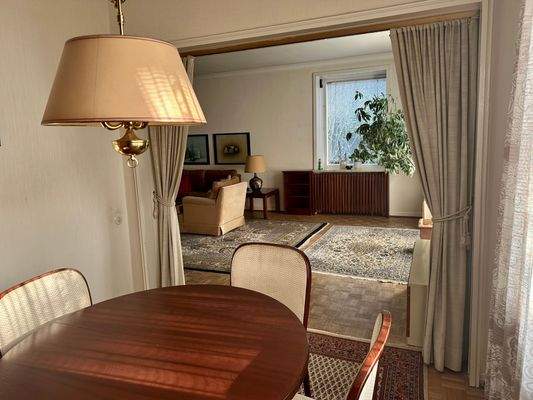 Blick in das Wohnzimmer