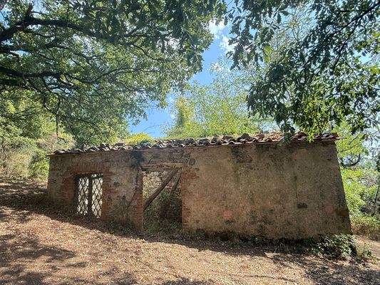 Hausruine zum Wiederaufbau oder Neubau