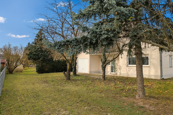 Blick übers Grundstück