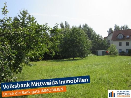 Blick auf Grundstück