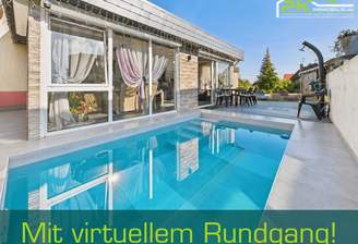 Poolbereich mit Wintergarten