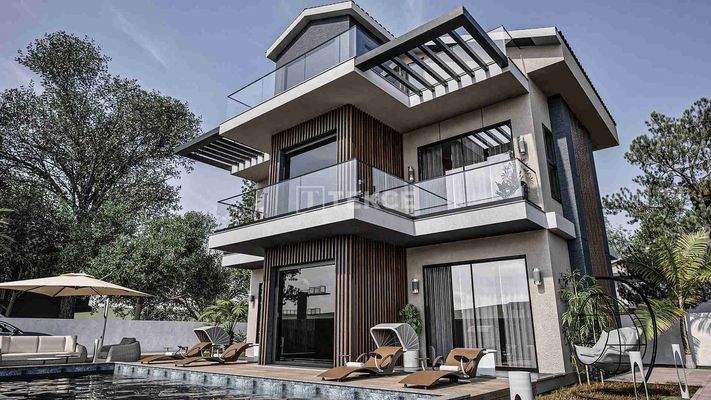 4-bedroom Detached Villas for Sale in Fethiye Çalış