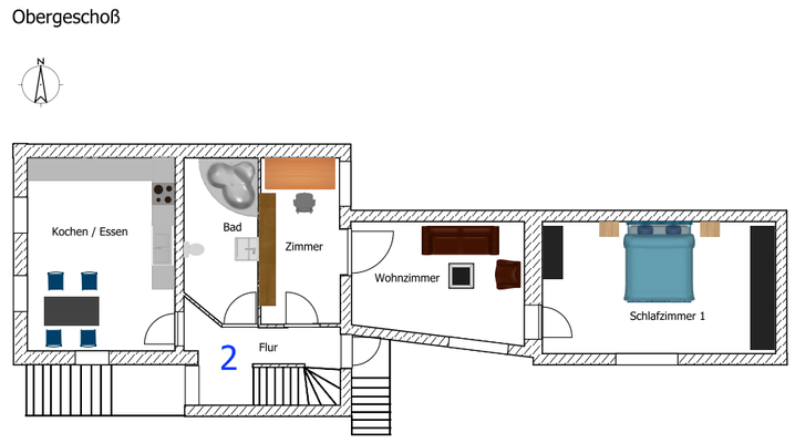 Grundriss Obergeschoß