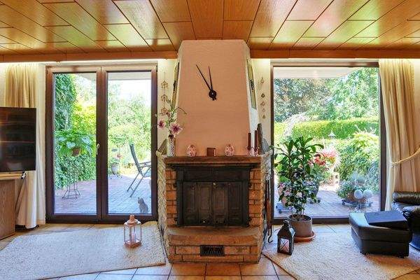 Kamin im Wohn-/Essbereich