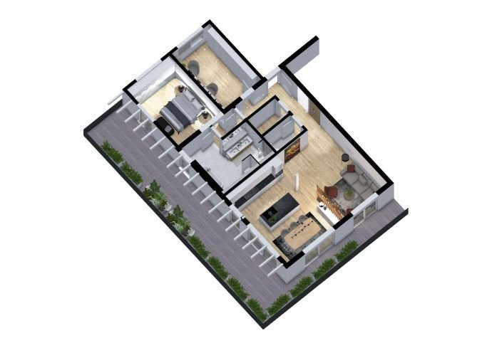 „Wohnpark hohbach“ luxuriöses Penthouse in bester Lage mit großer umlaufender Dachterrasse