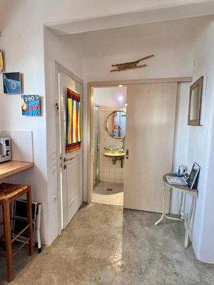 Kreta, Mochlos: Charmantes zweistöckiges Haus am Meer in Mochlos