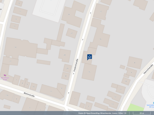 Nebenstraße als Einbahnstraße