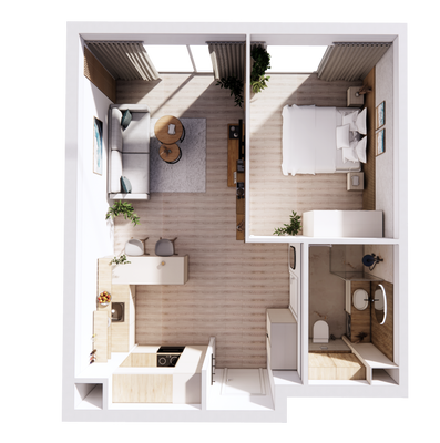 Darlowo 2-Zimmer_02_3D