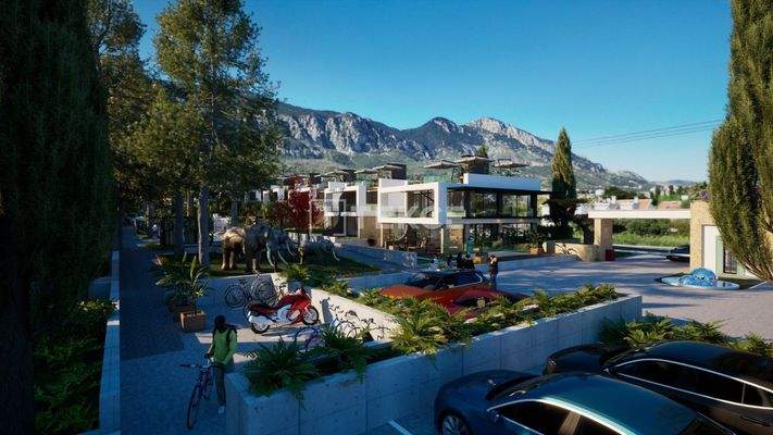 Villas with Sea Views in a Central Location in Lapta