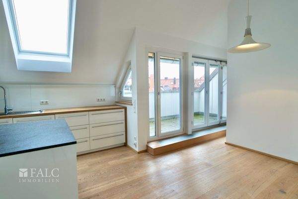 Küche Blick Balkon