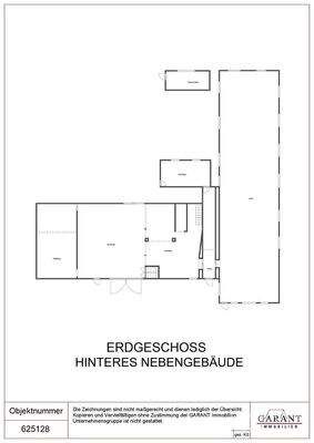 Grundriss Erdgeschoss hinteres Nebengebäude