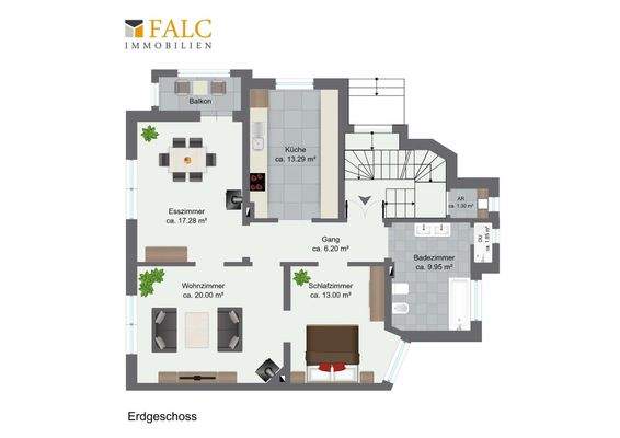 Grundriss Wohnung EG