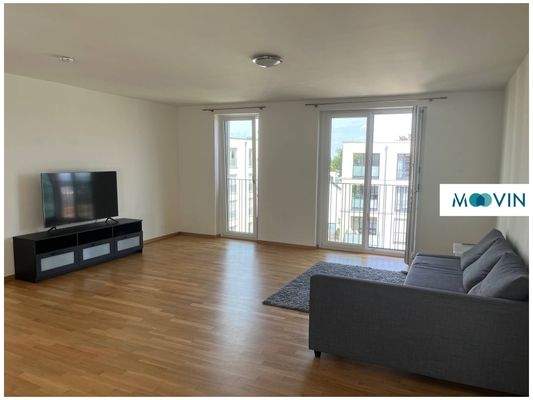 Ansicht IV: Wohn- und Esszimmer mit offenem Küchenbereich