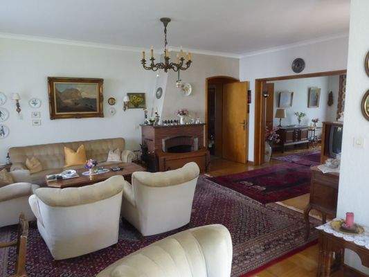 Der Mittelpunkt des Hauses: Das riesige Wohnzimmer