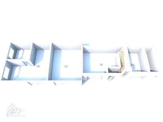 3D-Ansicht Erdgeschoss Nebengebäude