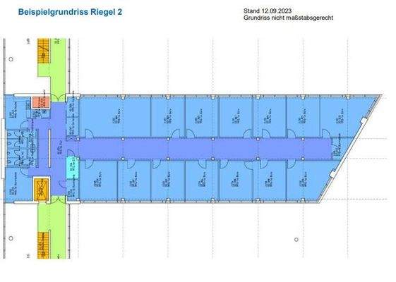 Beispielgrundriss Riegel 2