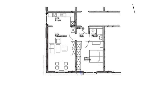 Grundrissbeispiel - 2 Zi.-ETW