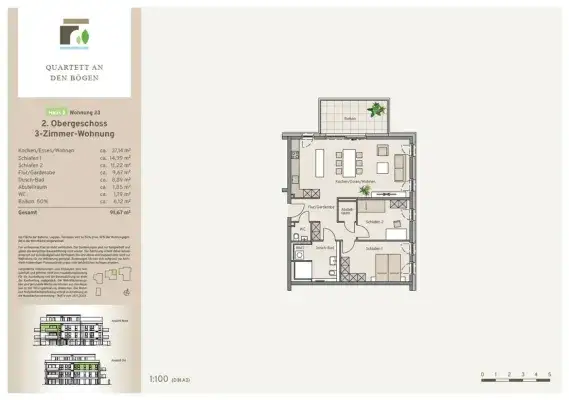 Haus 2 - Wohnung 23 - Kaufpreis 455.900 €