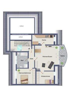 Dachgeschoss (kein Maßstab)