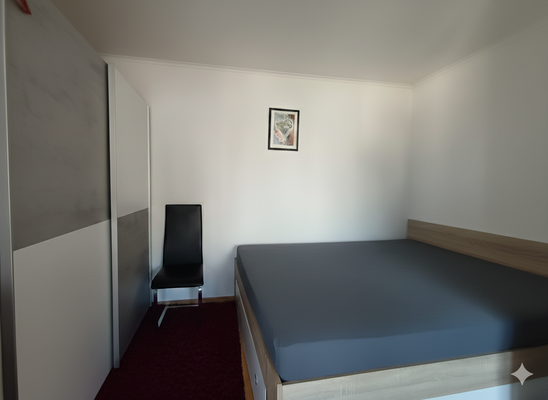 Schlafraum, Foto digital optimiert (KI-gestützt)