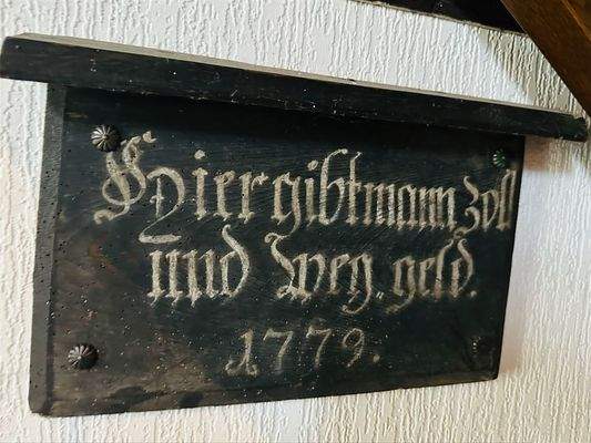  Originaltafel aus dem 18. Jahrhundert