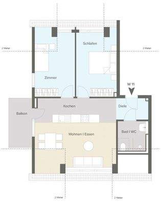 Grundriss Wohnung 11