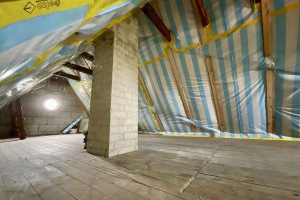 Gedämmter Dachboden