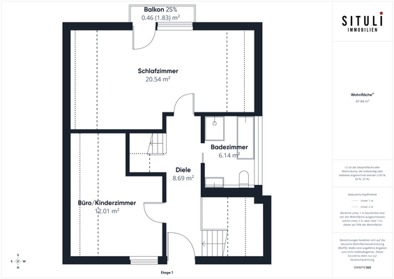 Grundriss Obergeschoss