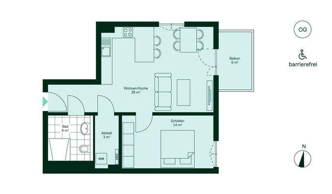 Grundriss der Eigentumswohnung