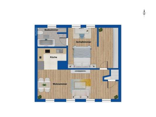 Maisonettenwohnung 2 Etage