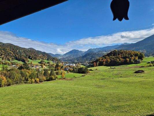 Aussicht vom Balkon im DG