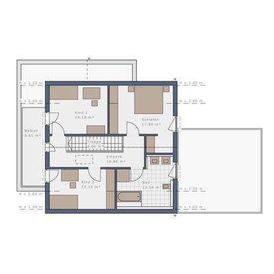 Grundriss Obergeschoss
