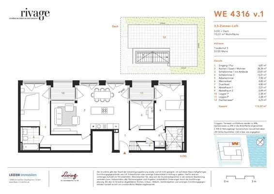 Grundriss WE 4316