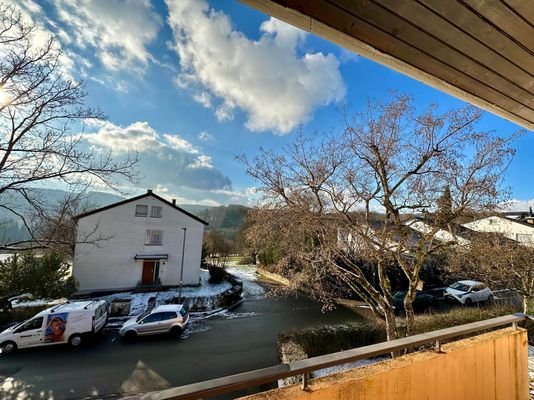 Ausblick vom Balkon