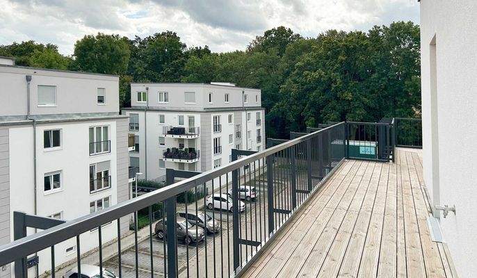 Blick von der Dachterrasse