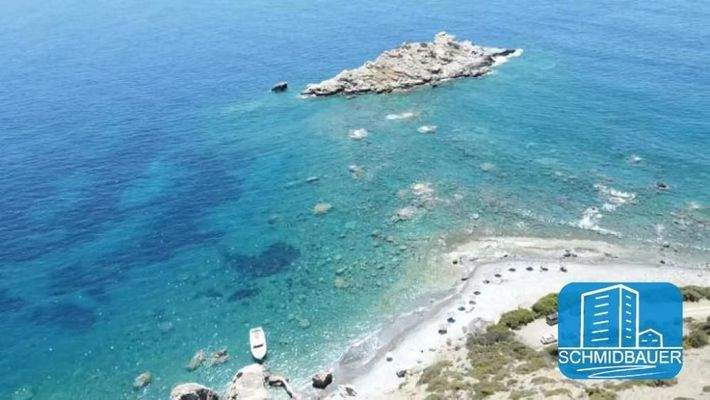 Kreta, Agios Pavlos: Erstaunliches Grundstück mit Baugenehmigung in Prassonissi zu verkaufen