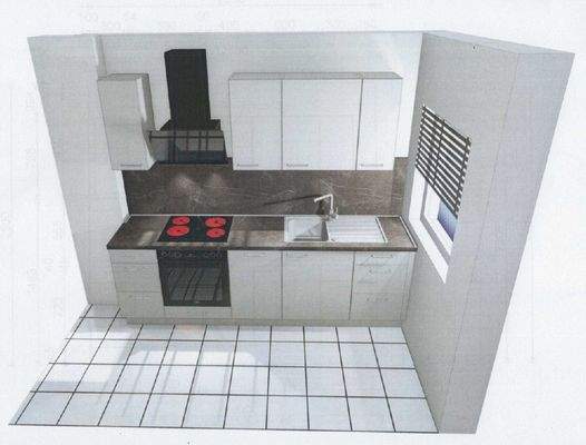 Modellansicht Küchenzeile 
