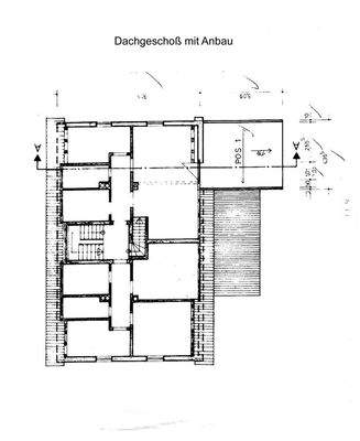 Dachgeschoß mit Anbau
