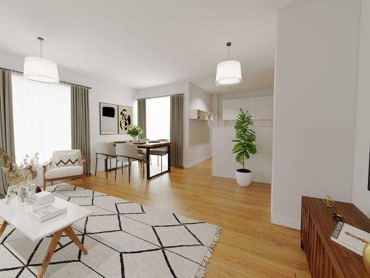 Visualisierung Wohn-/Esszimmer