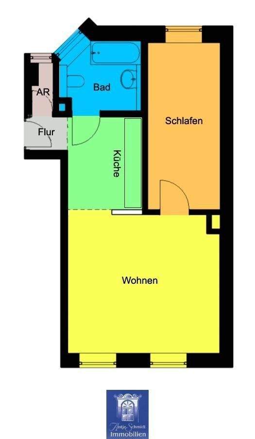 Gepflegte und heimelige Wohnung! Tageslichtbad mit Wanne! - Foto 1
