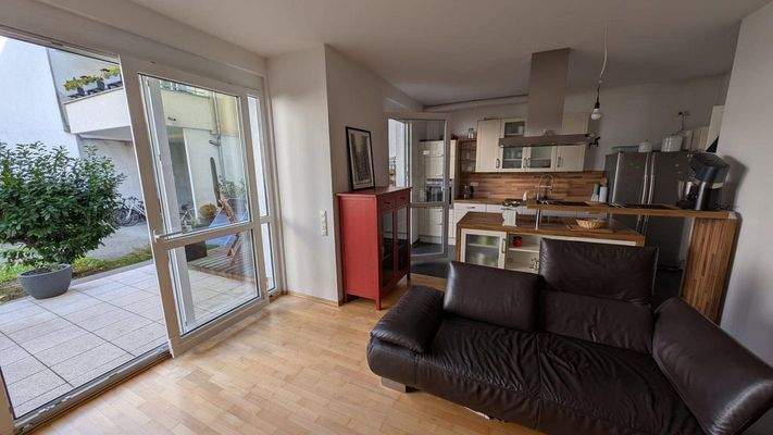 Blick über Kochinsel