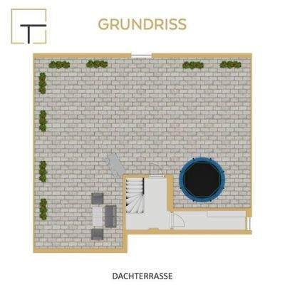 Grundriss Dachterrasse