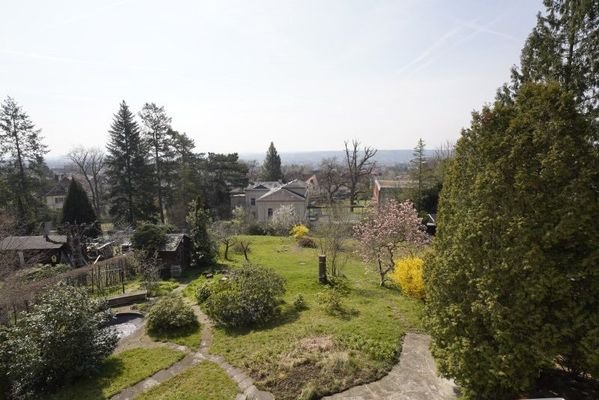 Blick in den Garten vom OG