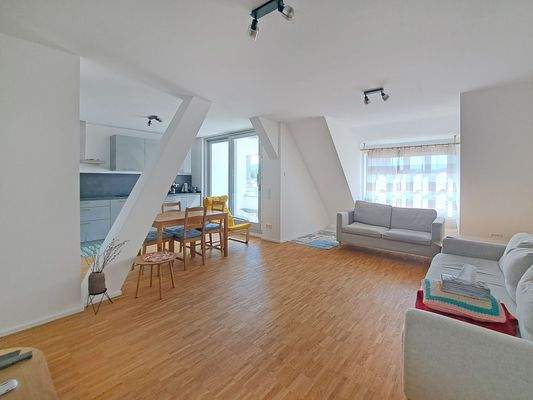 Wohn-Essbereich mit Loftcharakter