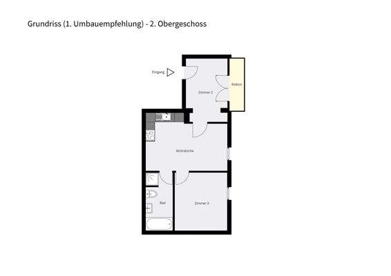 Grundriss - Umbauempfehlung