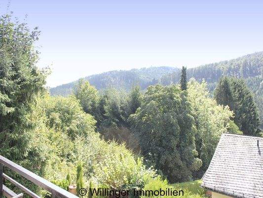 . Aussicht vom Balkon