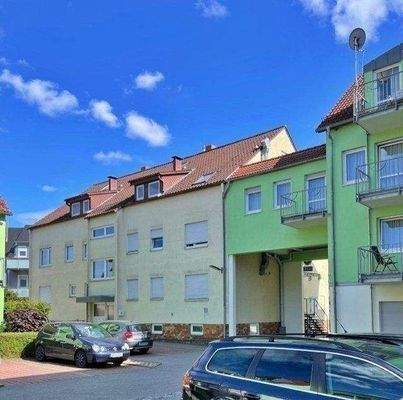 Rückansicht Haus mit Innenhof