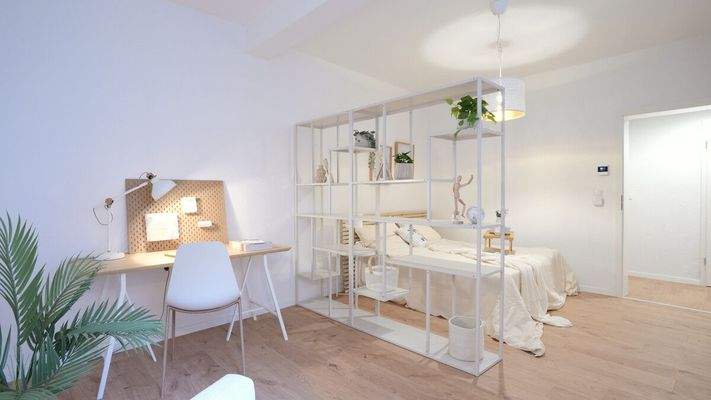 Schlaf- und Arbeitszimmer