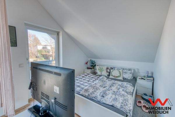 Schlafbereich im Dachgeschoss